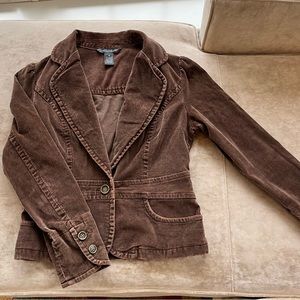 French Cuff Brown Corduroy Jacket
